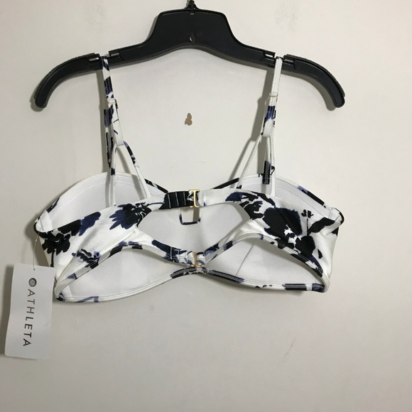 NWT Athleta Floral Aqualuxe Print Bikini Top - Picture 3 of 4